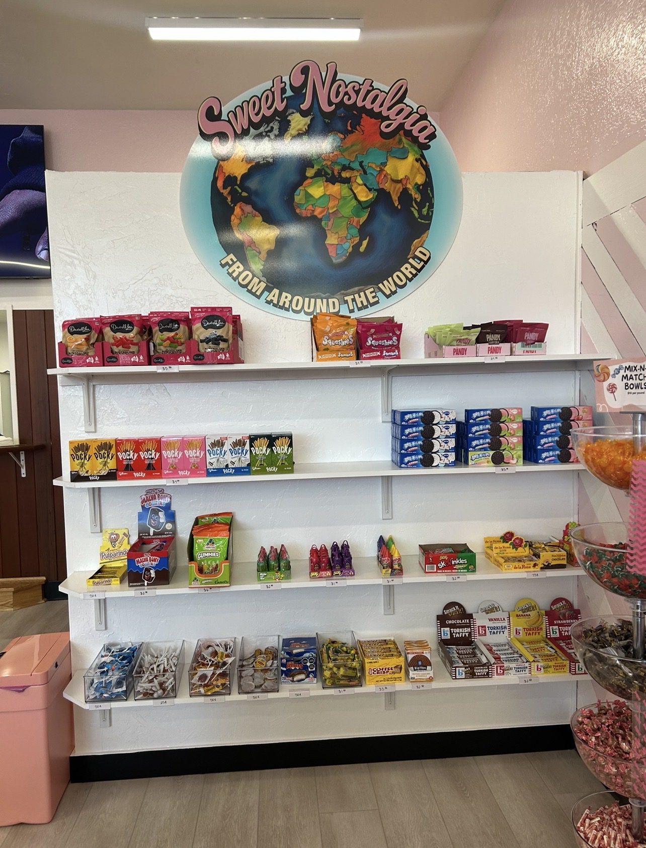 Sweet Nostalgia candy assortment display